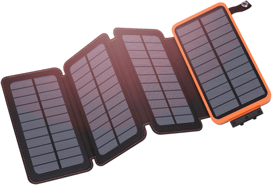 Hiluckey Wireless Solar Charger Power Bank 25000 mAh
