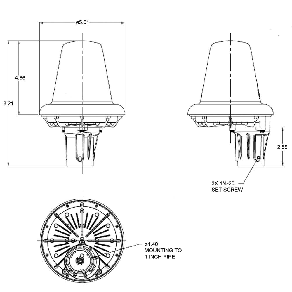 Iridium Beam Active Antenna RST740 drawings