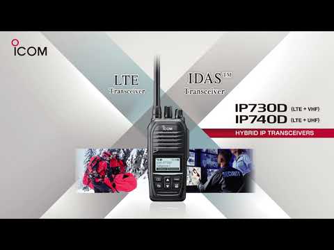 Icom IP730D/IP740D Portable Hybrid LTE/IDAS PTT Radios