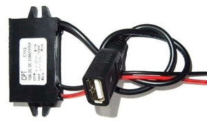 12V to 5V USB Cable Connector