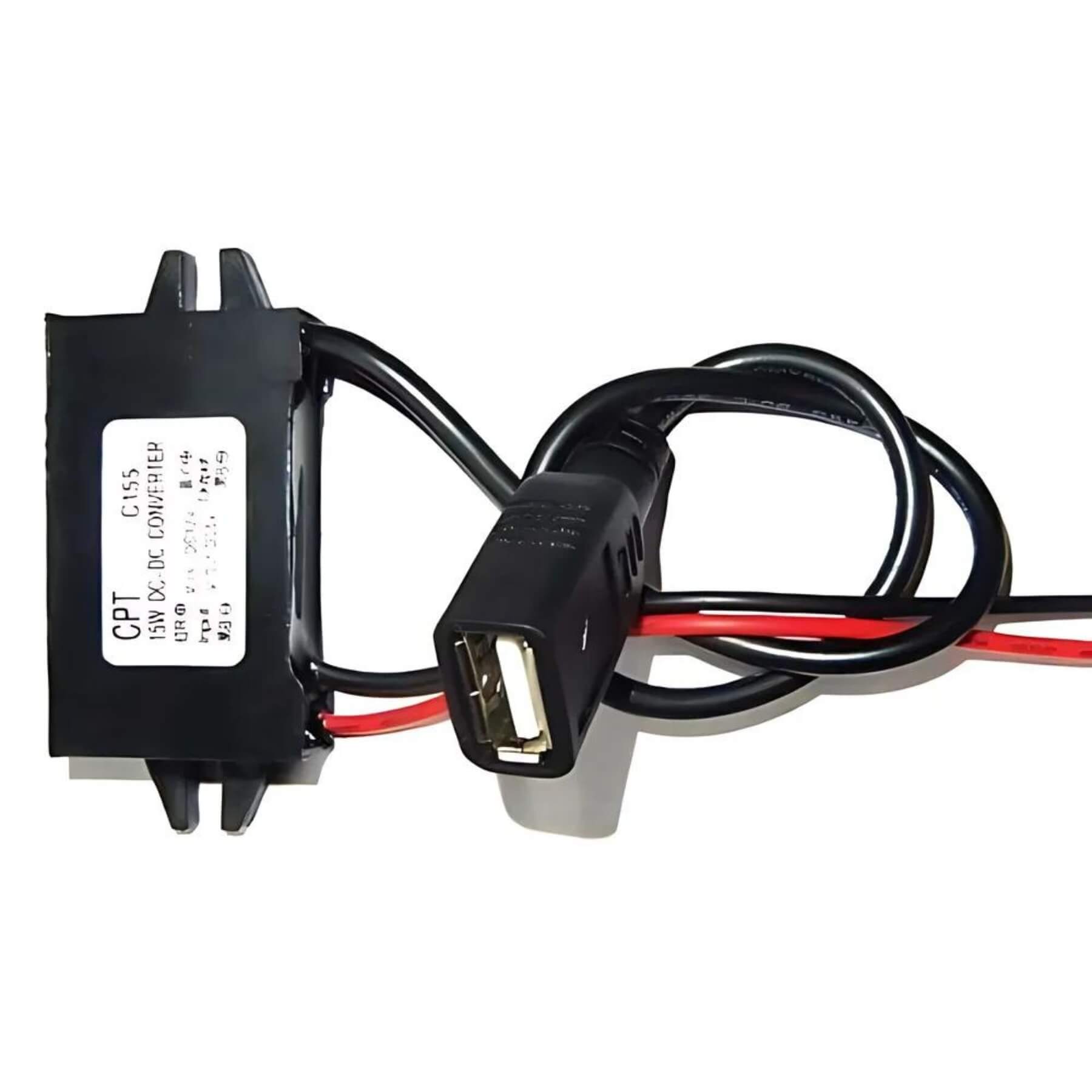 12V to 5V USB Cable Connector