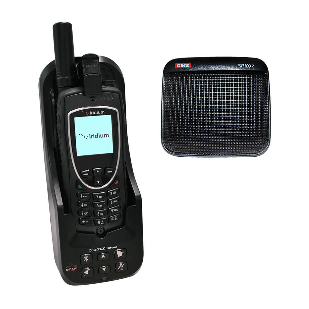 Beam DriveDOCK Extreme Docking Station (EXTRMDD) with Satellite Phone and Speaker