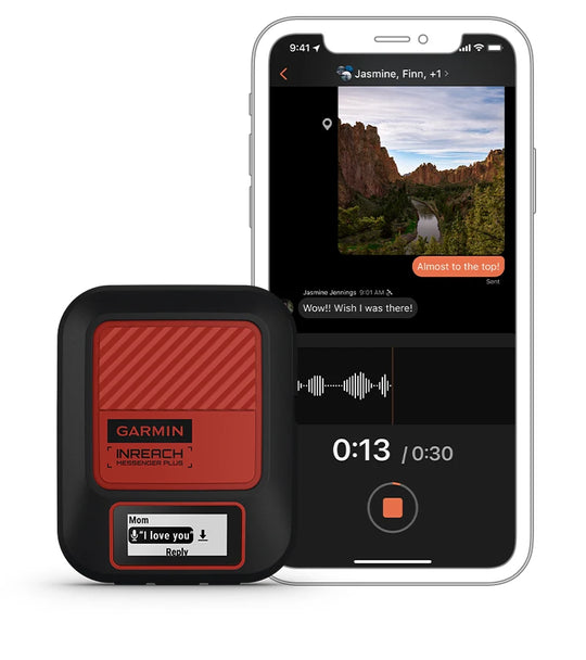 Exchange voice messages with the Garmin inReach Messenger Plus