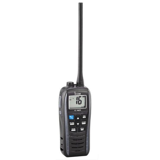 Icom M25 EVO Floating Handheld VHF Marine Radio Black