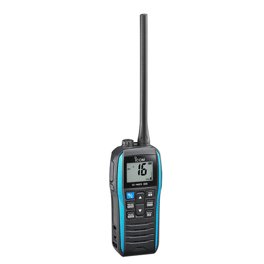 Icom M25 EVO Floating Handheld VHF Marine Radio Blue