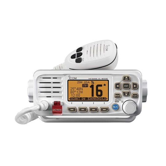 Icom M330 Fixed Mount VHF Marine Radion White
