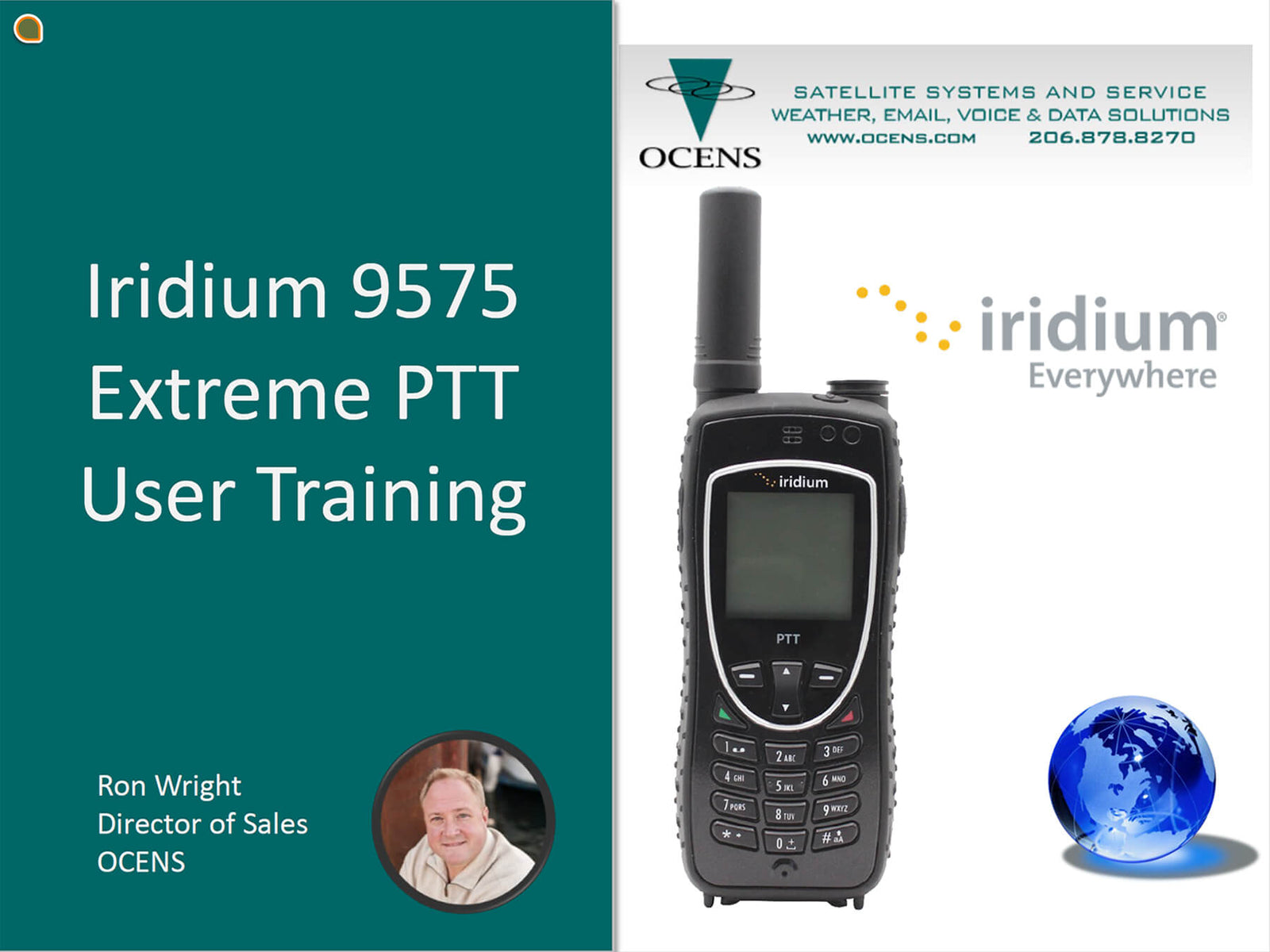 Iridium 9575 Extreme PTT User Training