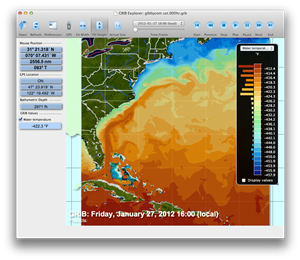 GRIB Explorer Temperature