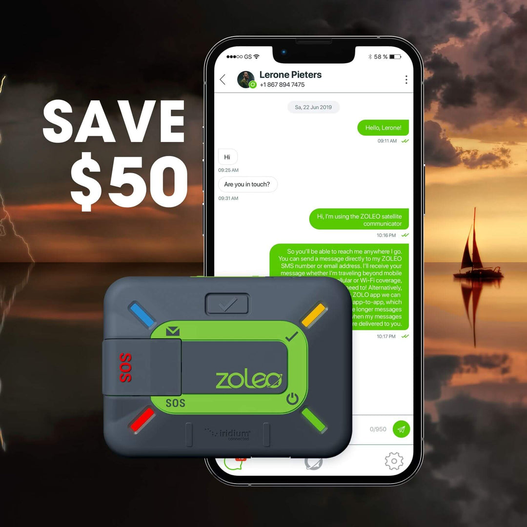 Get $50 off ZOLEO until September 16, 2025. Don't miss it.