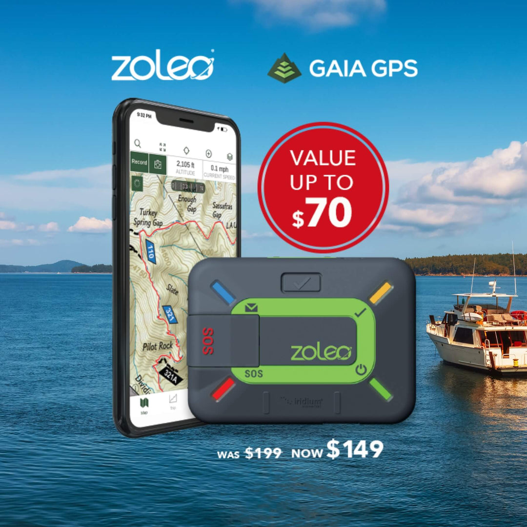 $50 Off ZOLEO + ZOLEO Spring 2024 Promotion - Free Gaia GPS Premium Membership